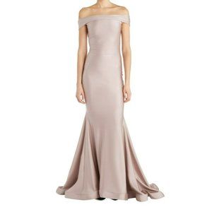 Issue Off Shoulder Gown Blush Size XS NWT